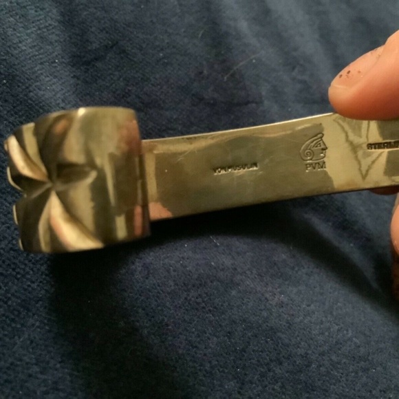 Patricia Von Musulin sterling heavy cuff modernist perfectly new condition - Picture 3 of 3